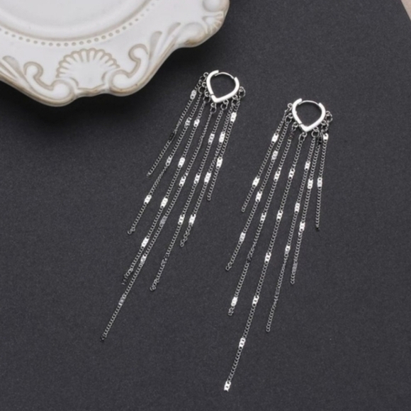 🍒 925 Chandelier Dangling Earrings - Picture 2 of 14